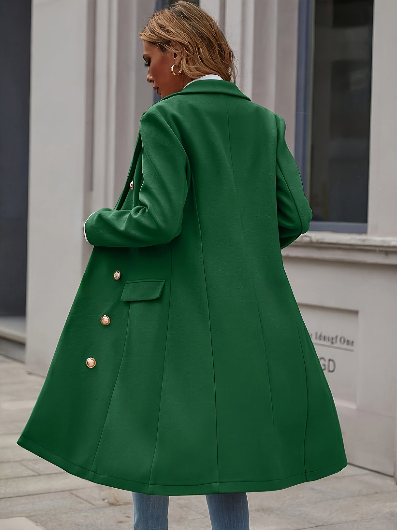 Sobretudo Duplo-Botão Estruturado H-Silhouette – Inverno Refinado