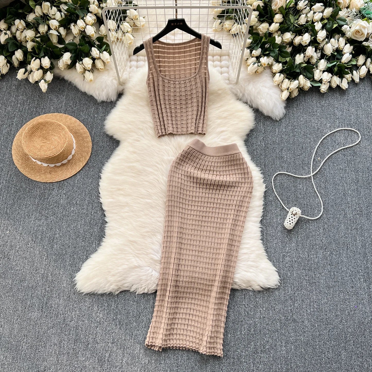 Conjunto Summer Knit – Elegância & Leveza