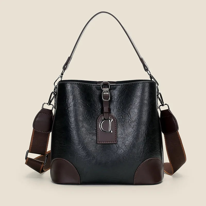 2025 New Fashion Bucket Bag – Versatile Tote & Crossbody