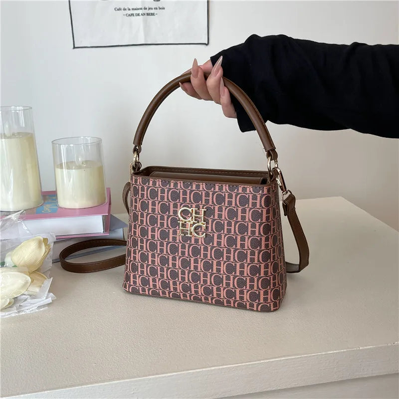 Bolsa Tote Letter Print Versátil