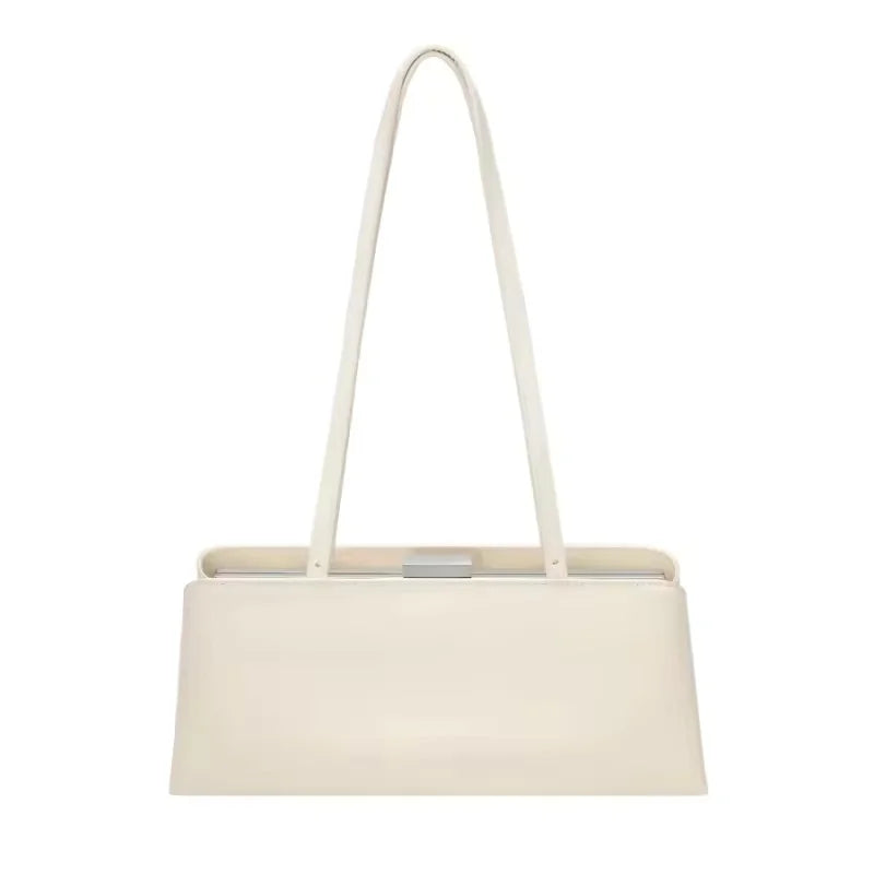 Bolsa Feminina Clutch & Shoulder – Baguette com Fecho Frame