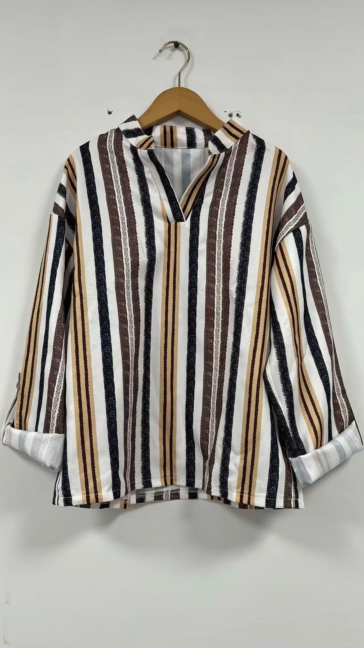 Conjunto Autumn Stripes – Elegância Atemporal