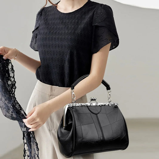 Bolsa Feminina Couro – Alta Capacidade – Uso Ombro/Transversal