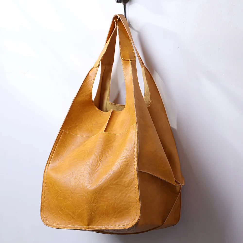 Women's Soft Tote Bag – Large Capacity & Retro Style