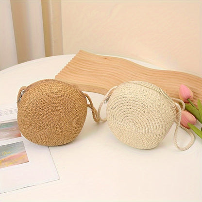 Bolsa Round Woven Straw Mini