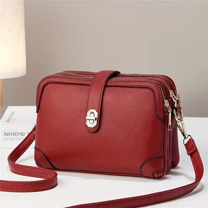 Bolsa Feminina Mini Crossbody – Muitos Bolsos Funcionais para Celular & Essenciais