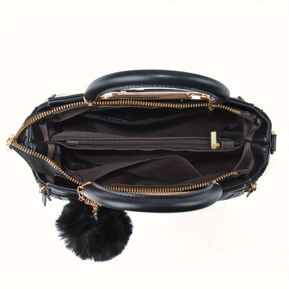 Bolsa Feminina Versátil Crossbody & Tote – Alça Ajustável, Compartimentos Múltiplos e Fecho Magnético