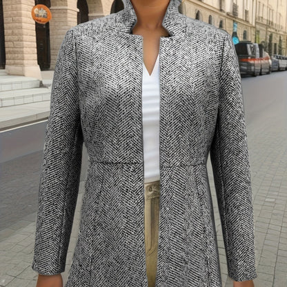 Blazer Feminino Versátil – Ajuste Confortável, Bolsos Duplos & Lavagem à Máquina