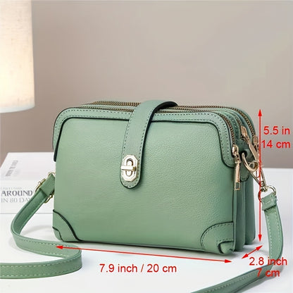 Bolsa Feminina Mini Crossbody – Muitos Bolsos Funcionais para Celular & Essenciais