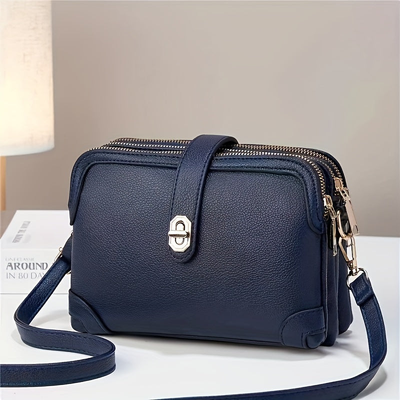 Bolsa Feminina Mini Crossbody – Muitos Bolsos Funcionais para Celular & Essenciais