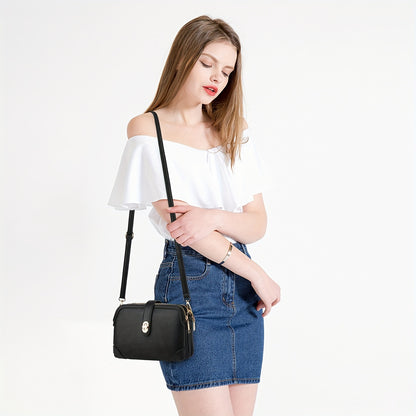Bolsa Feminina Mini Crossbody – Muitos Bolsos Funcionais para Celular & Essenciais
