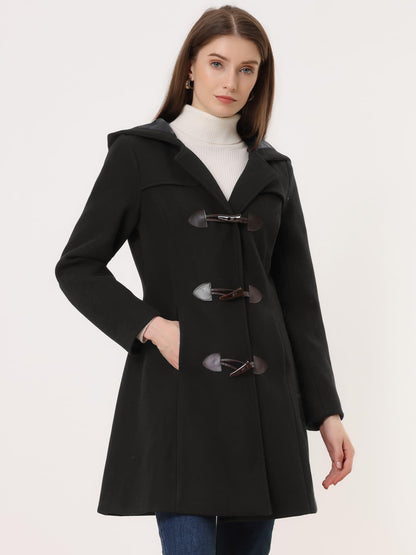 Trench Coat Duplo Botão Mid-Thigh com Capuz – Proteção & Estilo