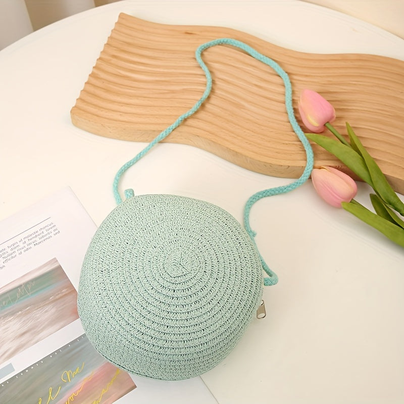 Bolsa Round Woven Straw Mini
