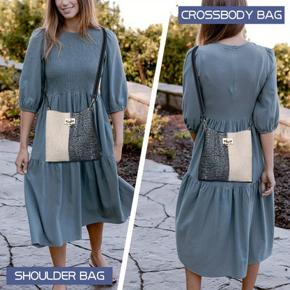 Bolsa Bucket Crossbody PU Multifuncional