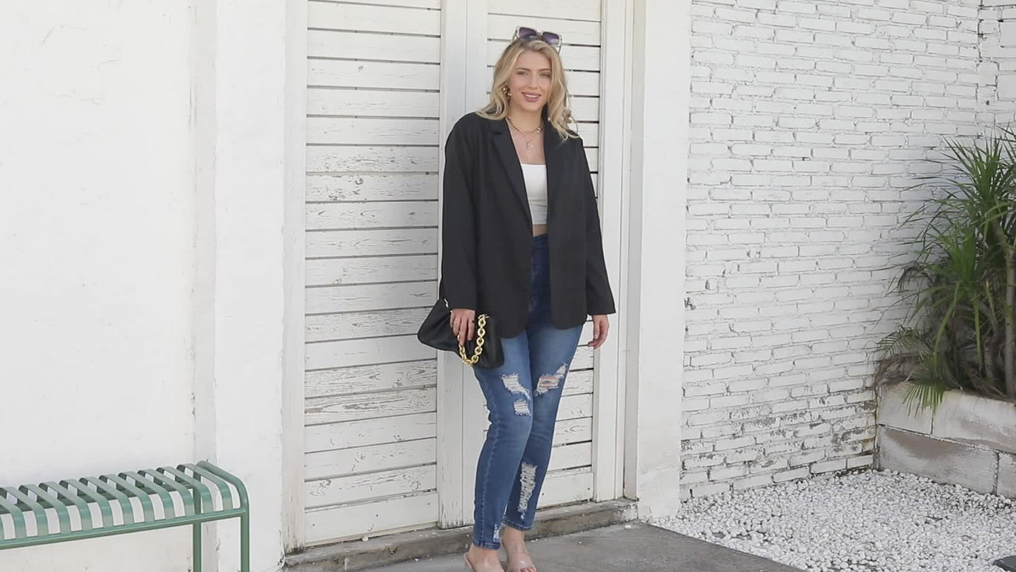 Blazer Plus Size Essencial – Corte Sofisticado