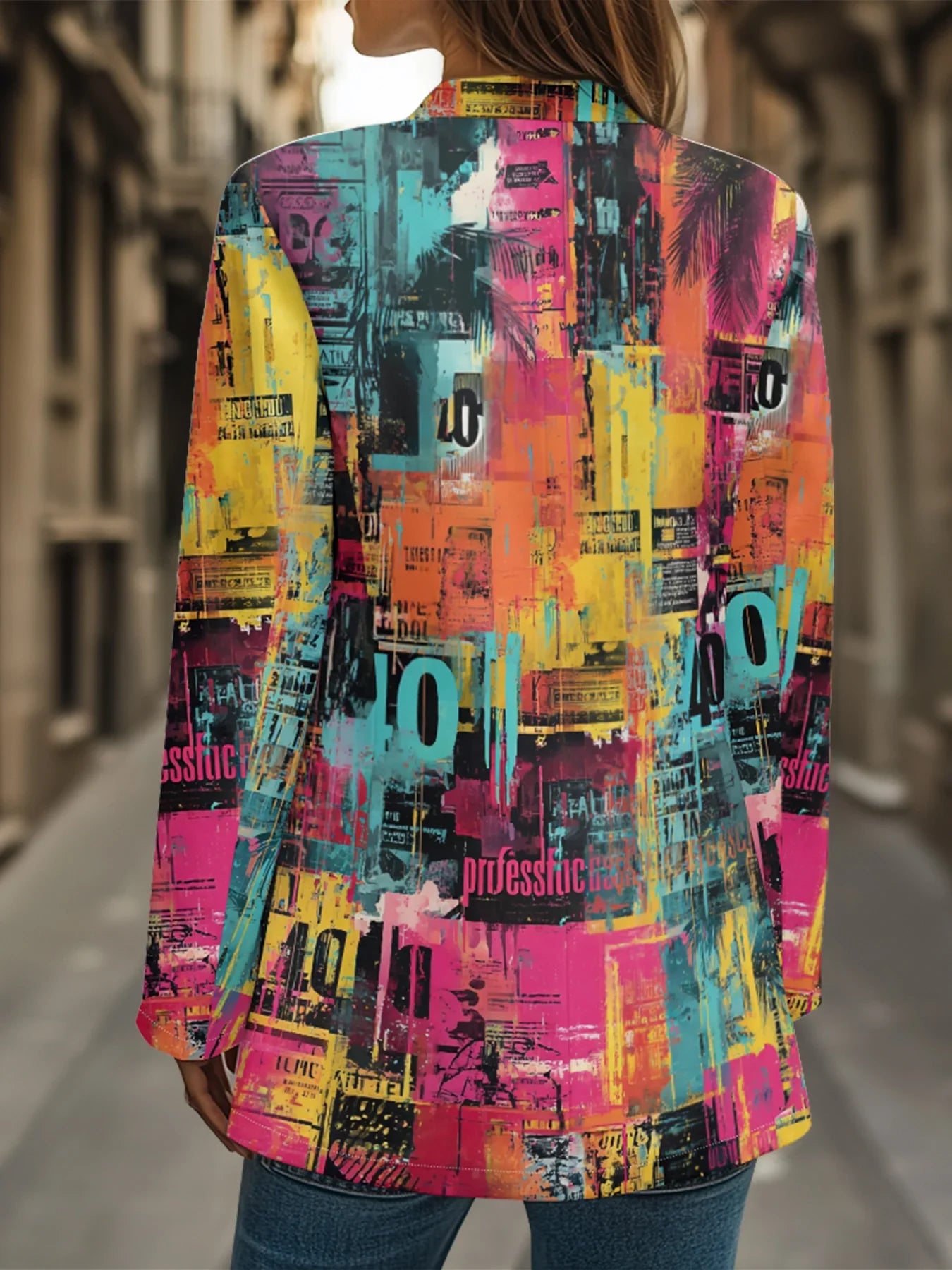 Blazer Plus Size Lapela Alta – Elegância Profissional