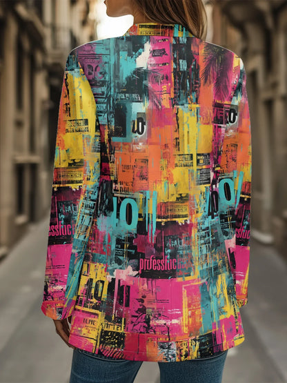 Blazer Plus Size Lapela Alta – Elegância Profissional