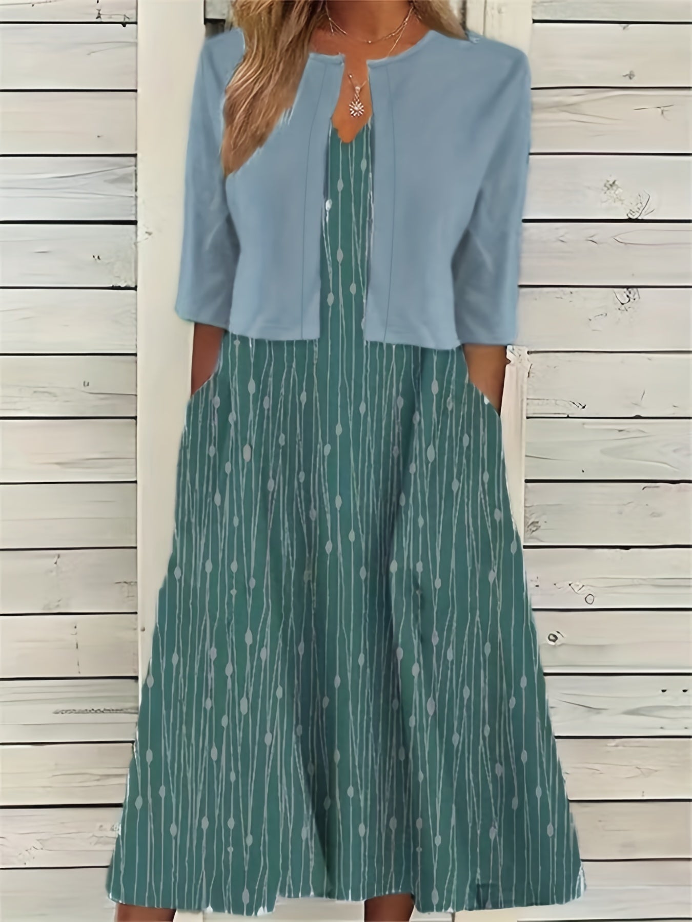 Conjunto Feminino Estampa Floral – Crop Top V-Neck + Saia/Midi Knit Conforto Primavera/Verão