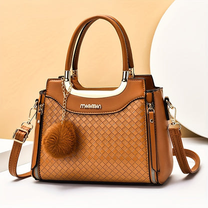 Bolsa Feminina Versátil Crossbody & Tote – Alça Ajustável, Compartimentos Múltiplos e Fecho Magnético