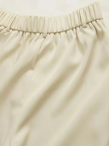 Conjunto Feminino Blazer & Calça – Sofisticação em Poliéster para Todas as Ocasiões