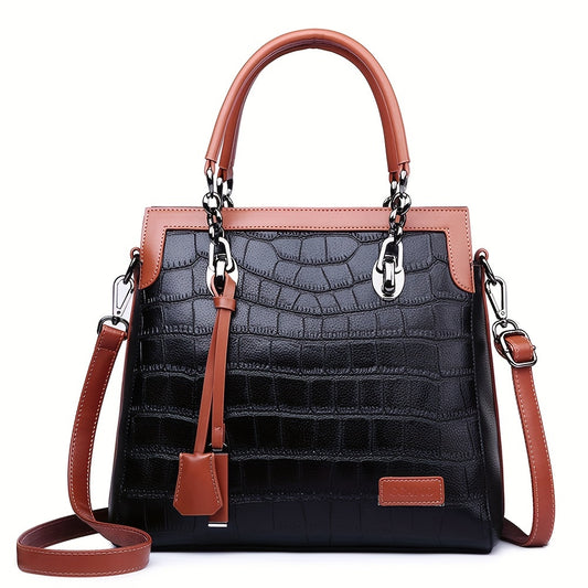 Bolsa Feminina Tote Multi-Way – PU Couro com Alça Destacável & Design Versátil