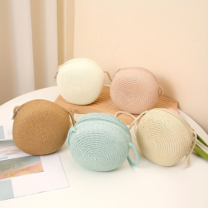 Bolsa Round Woven Straw Mini