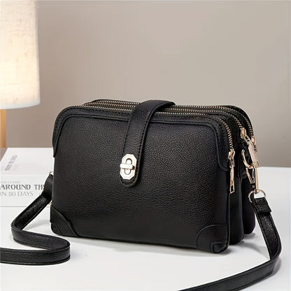 Bolsa Feminina Mini Crossbody – Muitos Bolsos Funcionais para Celular & Essenciais
