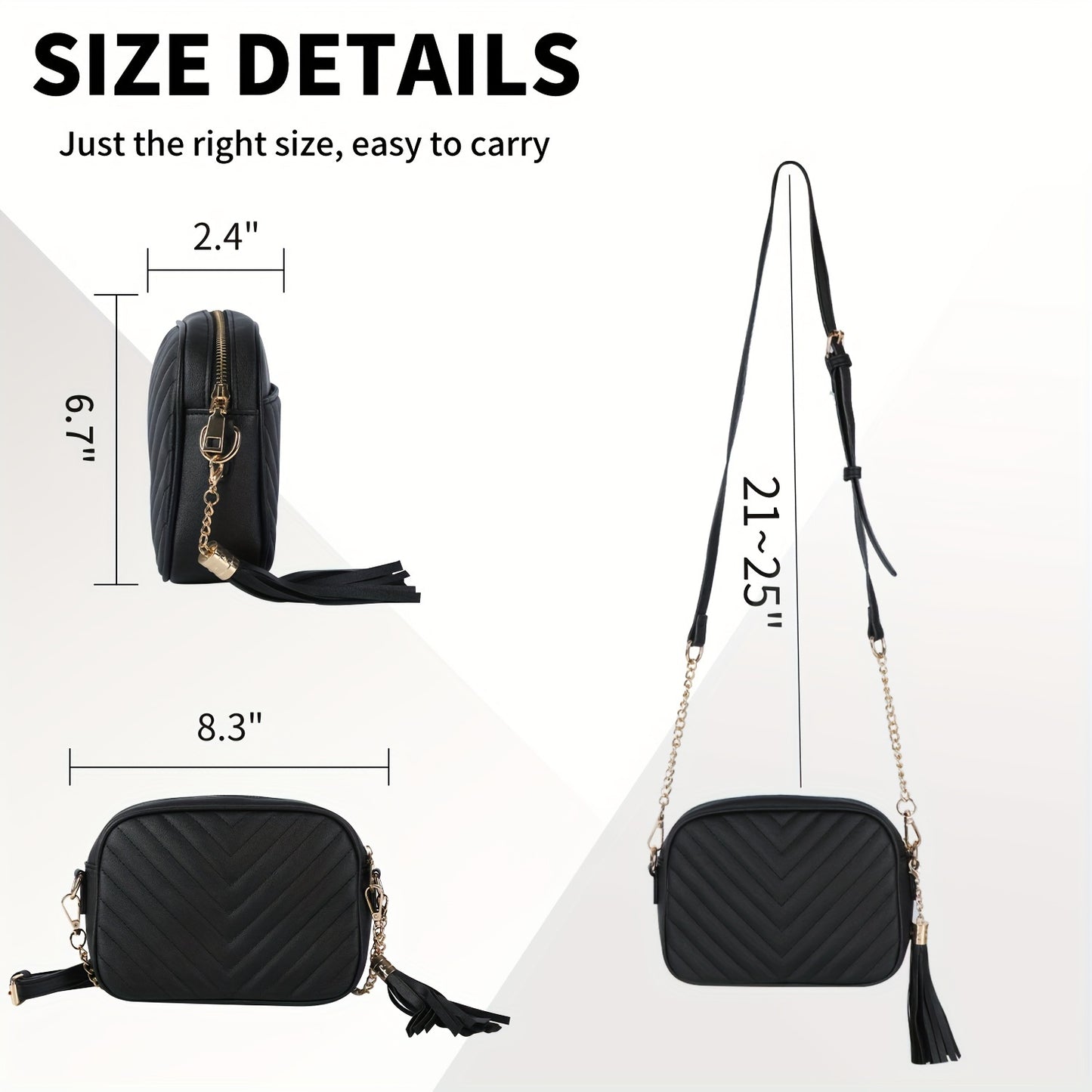 Crossbody Bags For Women Trendy Quilted Small Purses For Women Shoulder Bag
