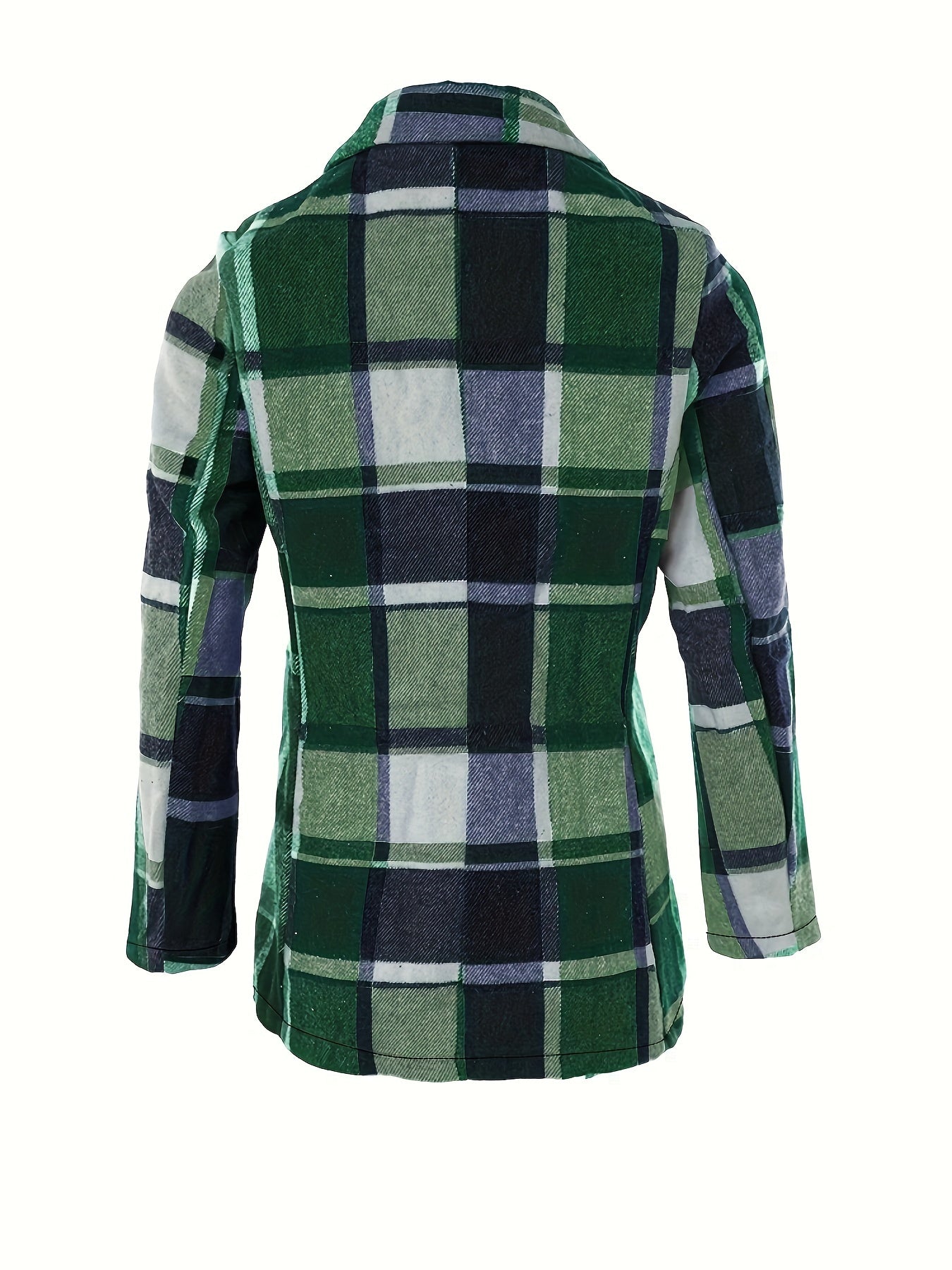 Blazer Xadrez Winter Chic – Elegância Atemporal