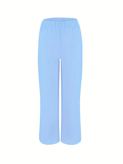 Conjunto Feminino Casual em Malha – Top Regata + Calça Solta