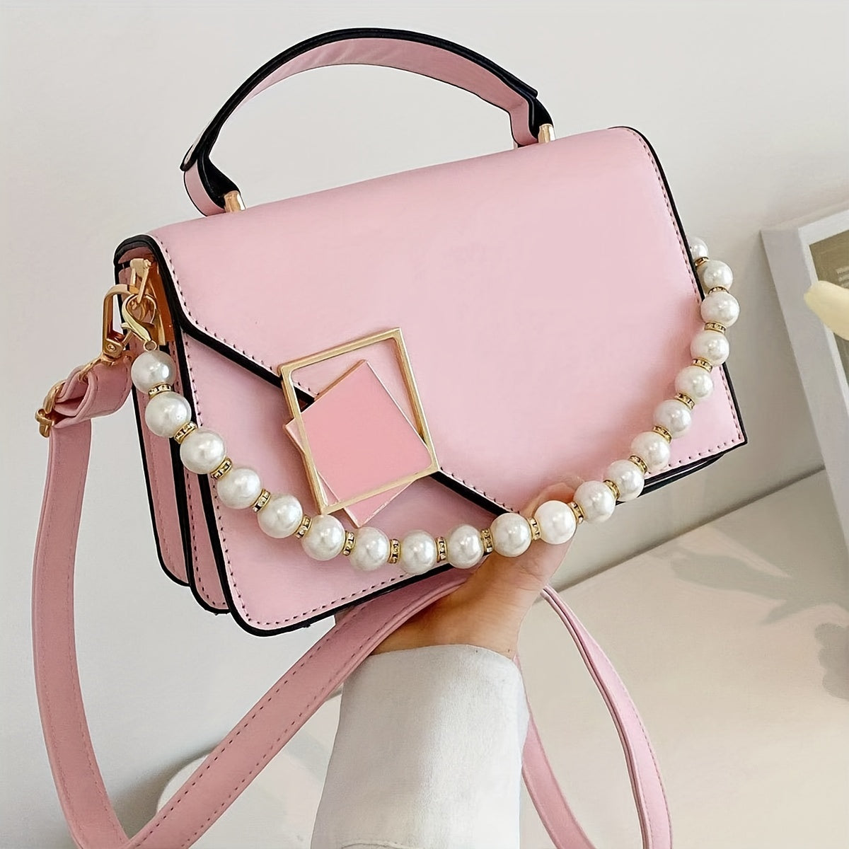 Coleção Bolsas Femininas  – Crossbody, Tote & Mini Quadrada em Cores Sólidas