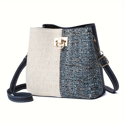 Bolsa Bucket Crossbody PU Multifuncional