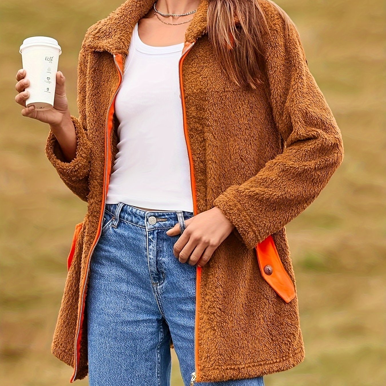 Jaqueta Sherpa Fleece Aconchego – Inverno Premium