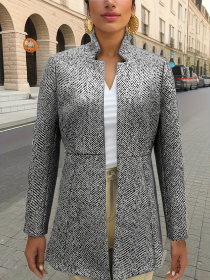 Blazer Feminino Versátil – Ajuste Confortável, Bolsos Duplos & Lavagem à Máquina