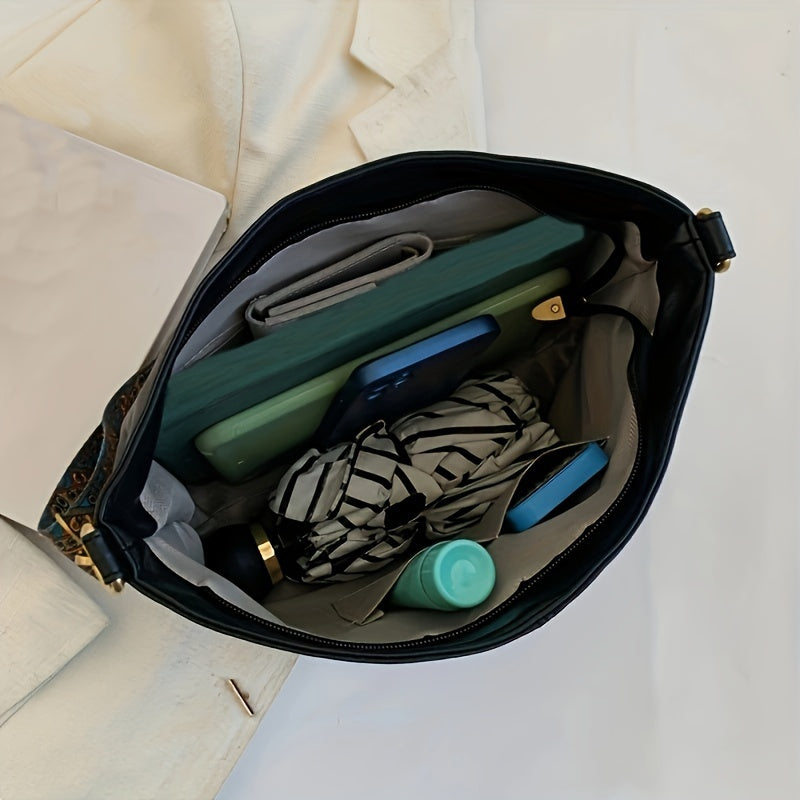 Bolsa Feminina Grande Capacidade – Tote & Messenger – Couro Sintético