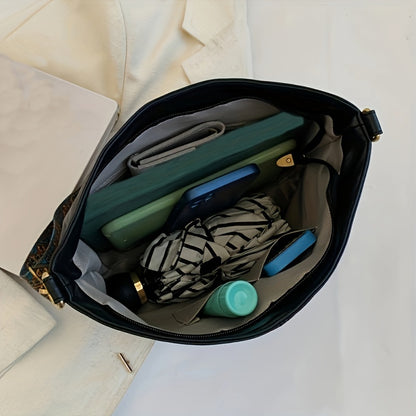 Bolsa Feminina Grande Capacidade – Tote & Messenger – Couro Sintético