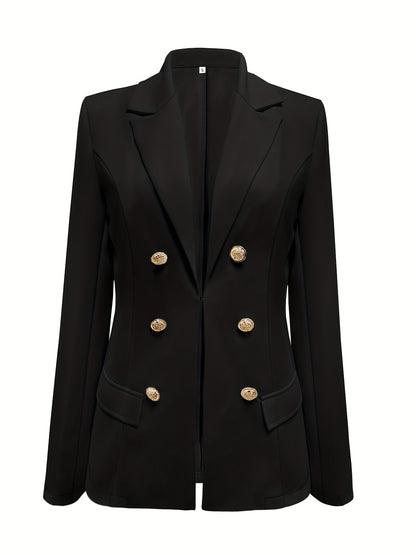 Blazer Sólido Lapela Premium – Elegância Corporativa