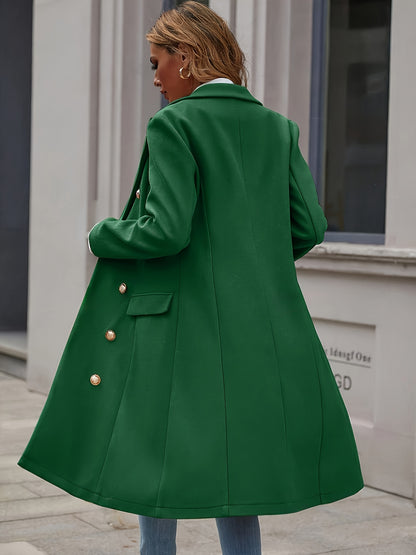 Sobretudo Duplo-Botão Estruturado H-Silhouette – Inverno Refinado