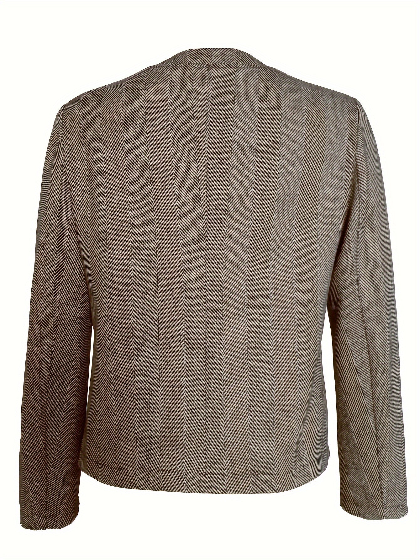 Blazer Feminino Gola Lapela – Corte Aberto, Manga Longa, Escritório & Casual