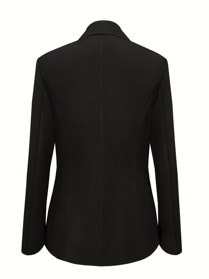 Blazer Sólido Lapela Premium – Elegância Corporativa