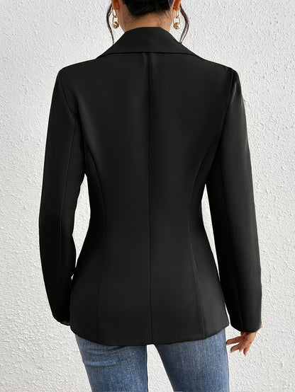 Blazer Feminino Elegante Sólido – Modelagem H