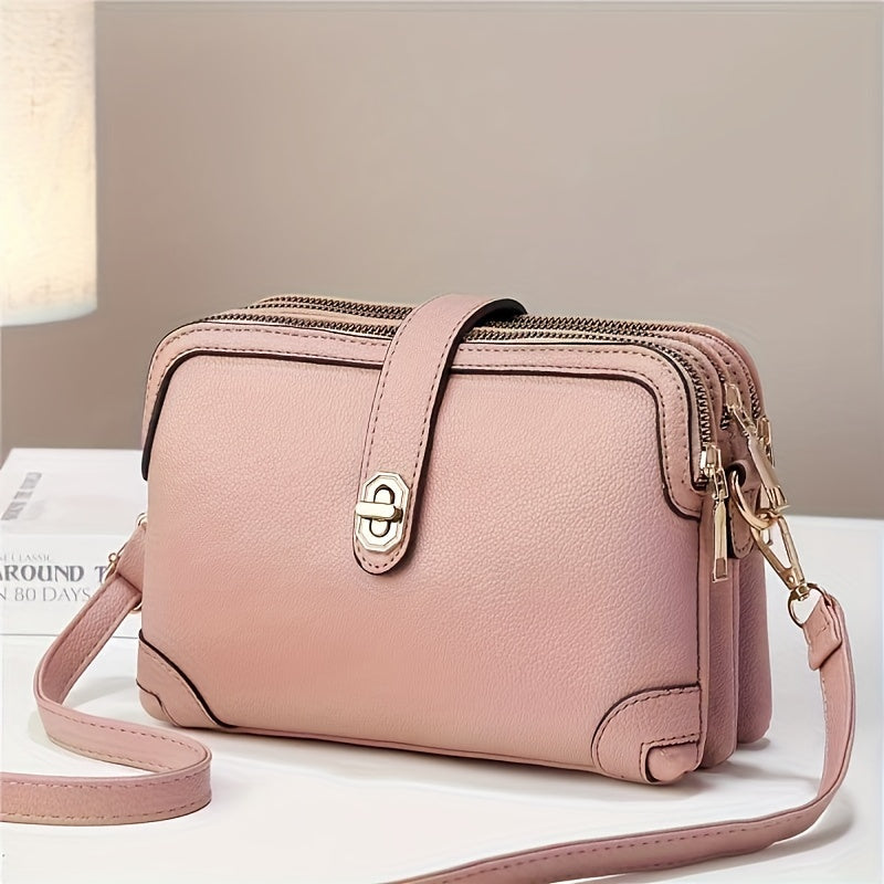 Bolsa Feminina Mini Crossbody – Muitos Bolsos Funcionais para Celular & Essenciais