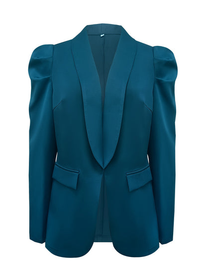 Blazer Feminino Alfaiataria Gola Lapela – Estilo Escritório & Casual