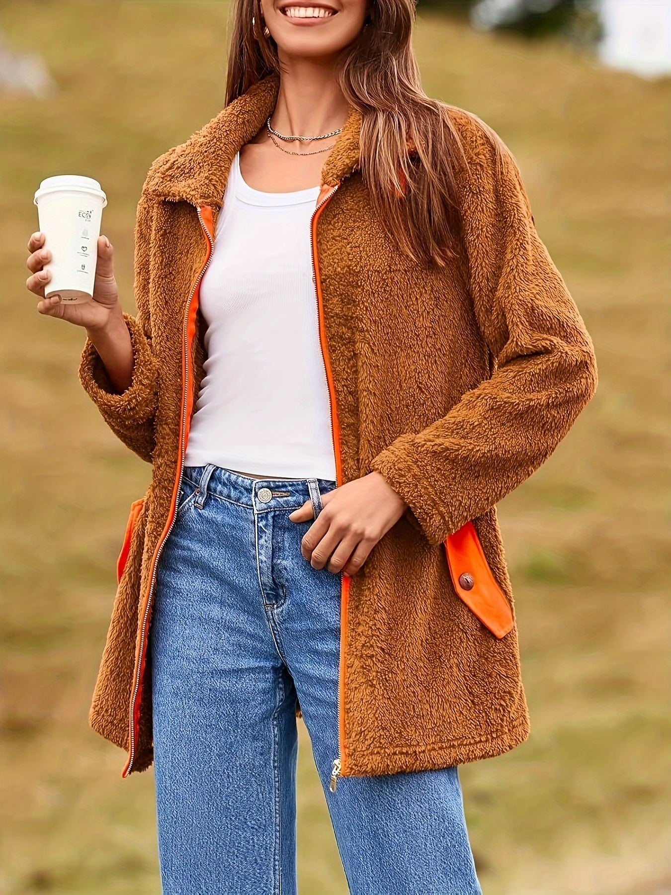 Jaqueta Sherpa Fleece Aconchego – Inverno Premium