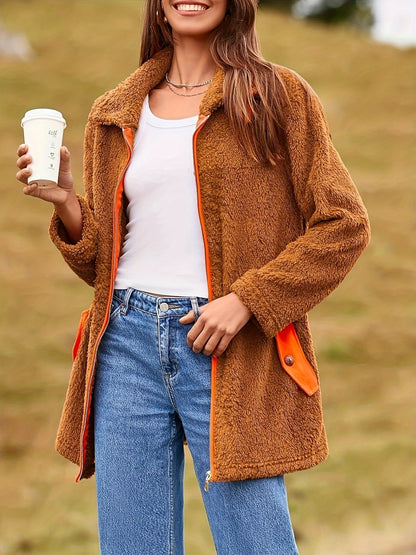 Jaqueta Sherpa Fleece Aconchego – Inverno Premium