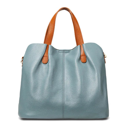 Bolsa Tote Feminina em Couro Legítimo – Zency com Detalhe Ruched