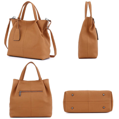 Bolsa Zency em Couro Legítimo Soft – Shopper, Crossbody & Bucket Tote