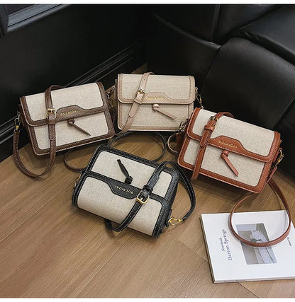 Bolsa Shoulder Color-Block Elegante