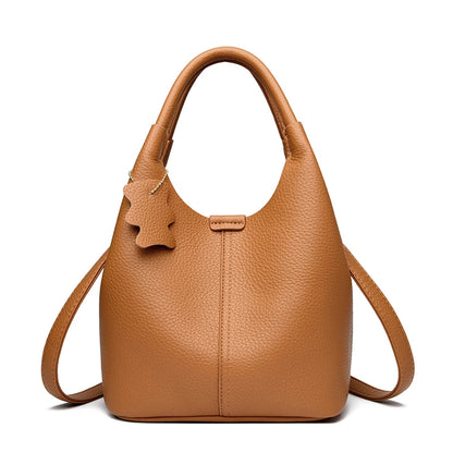 Bolsa Bucket Soft Leather Versátil