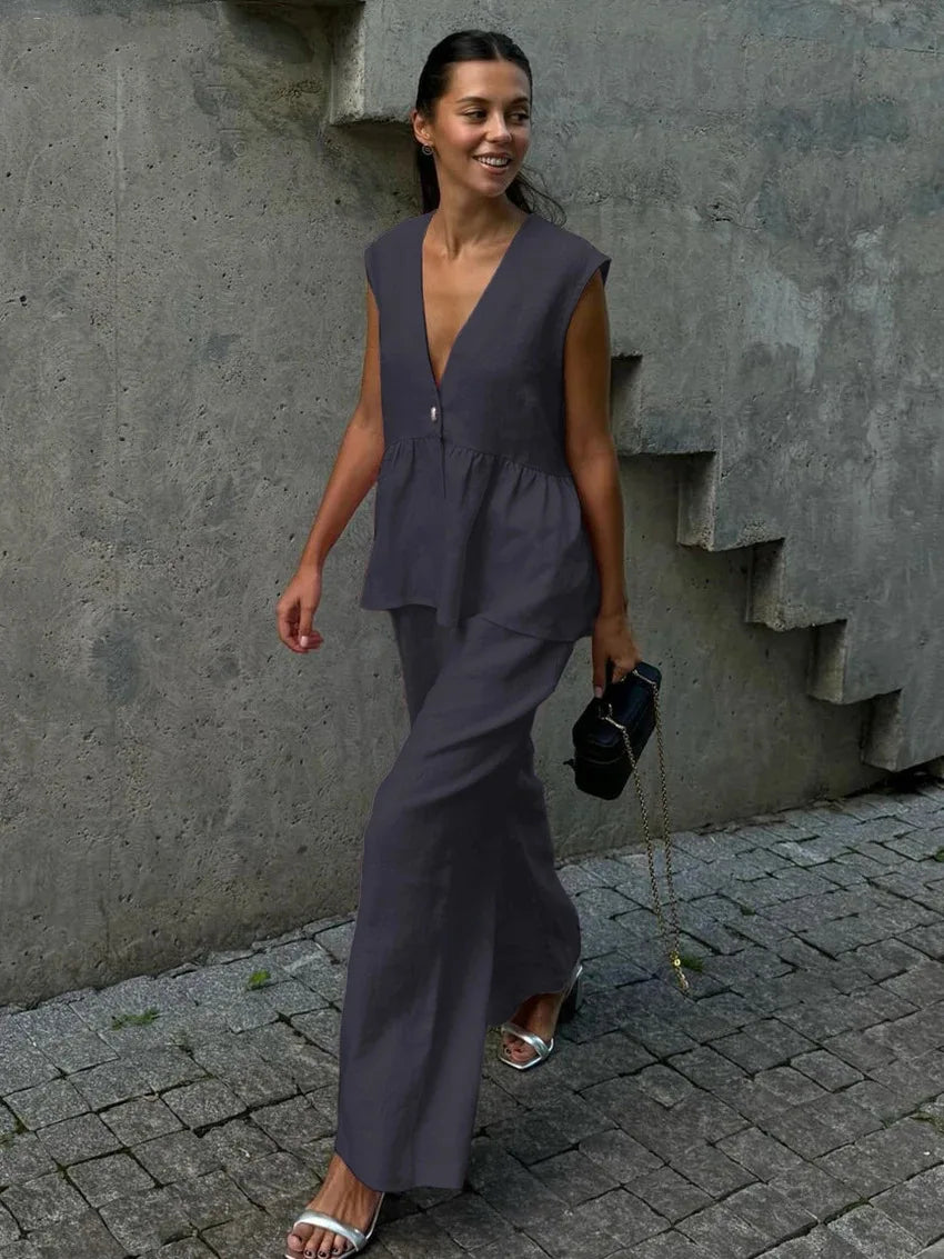 Conjunto Summer Chic – Linho & Lã Leve